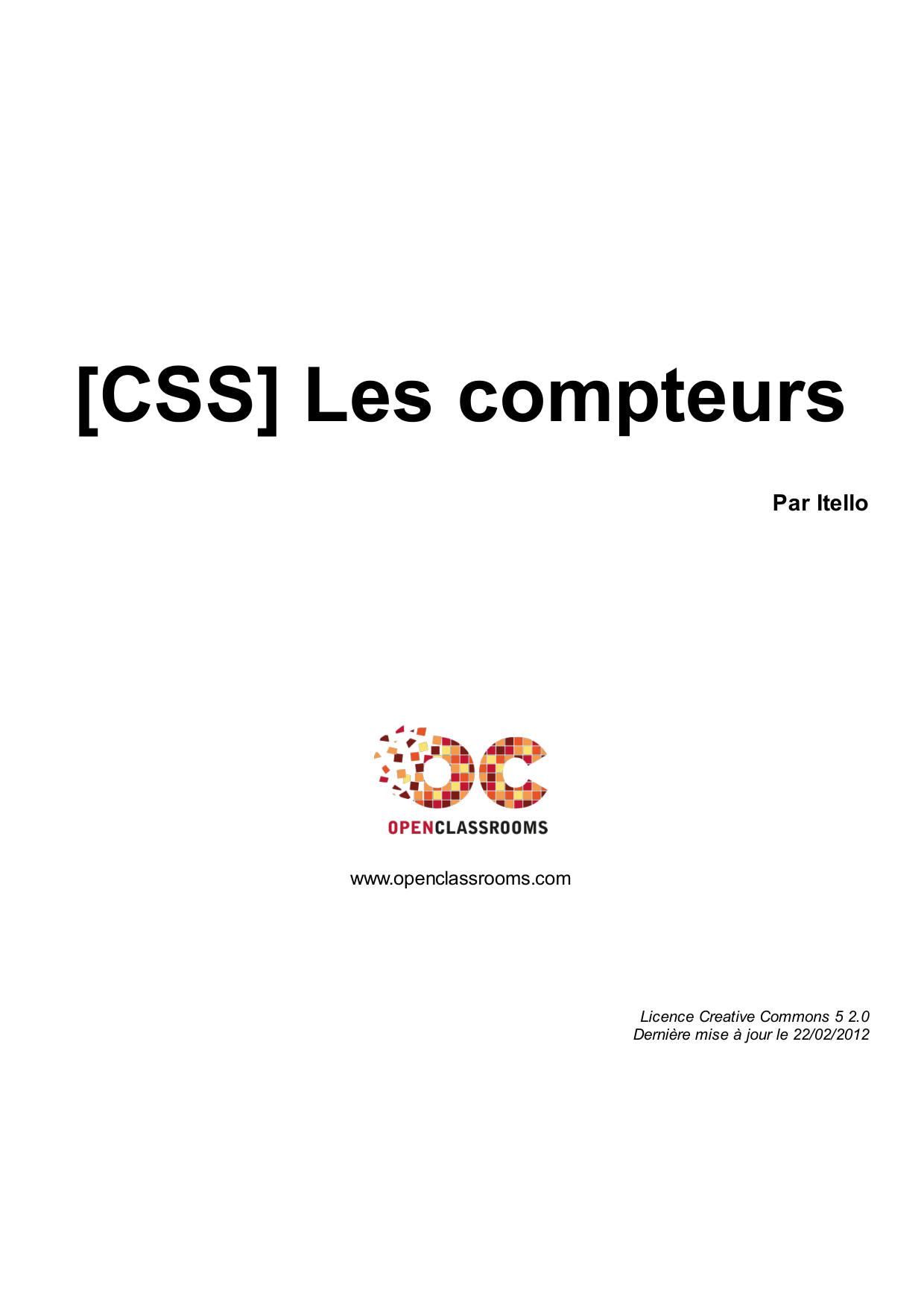 [CSS] Les compteurs