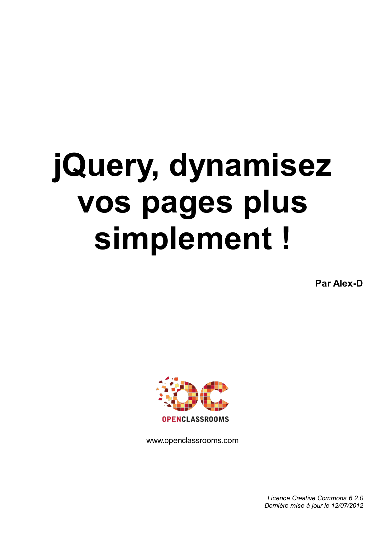 jQuery, dynamisez vos pages plus simplement !