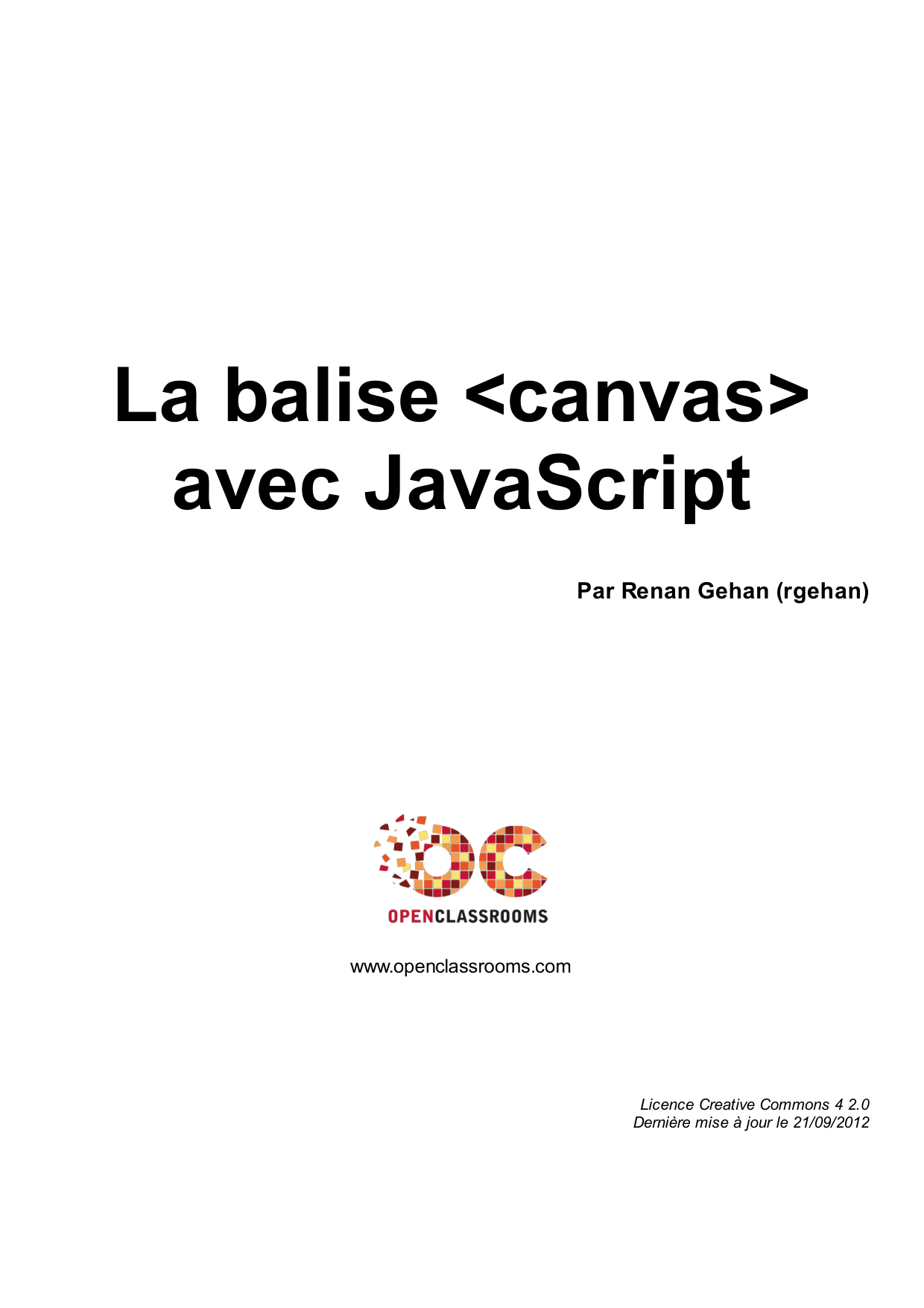 La balise <canvas> avec JavaScript