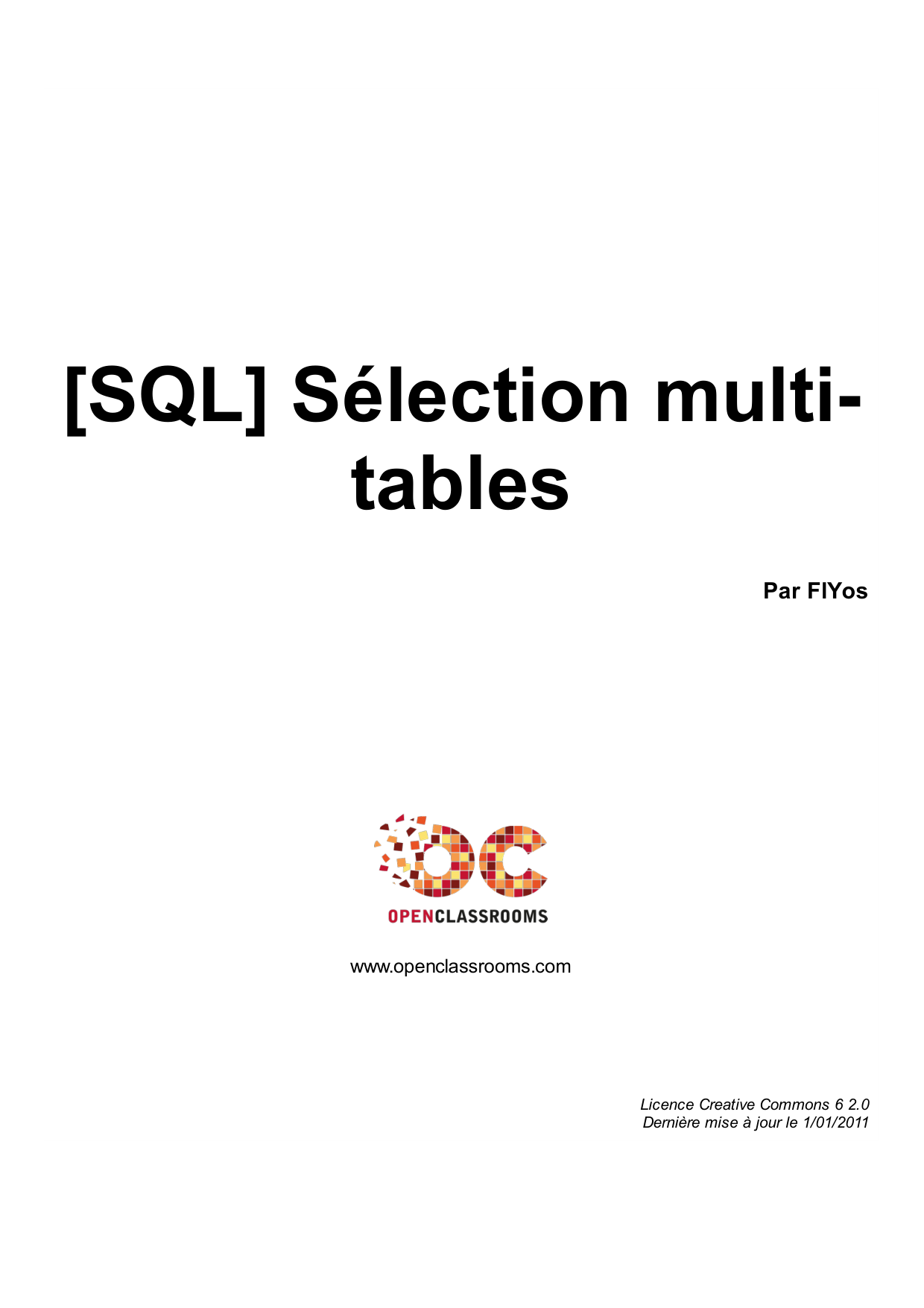 [SQL] Sélection multi- tables